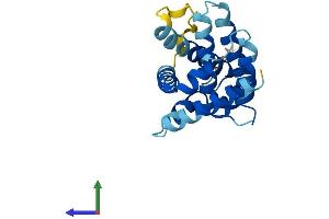 AlphaFold protein structure predicition of Mouse Recombinant Bax Protein, UniprotID Q07813 (BAX Protein (AA 1-192) (His tag))