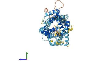 AlphaFold protein structure predicition of Mouse Recombinant Slc25a25 Protein, UniprotID A2ASZ8 (SLC25A25 Protein (AA 1-469) (His tag))