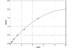 A typical standard curve (C1QBP ELISA Kit)