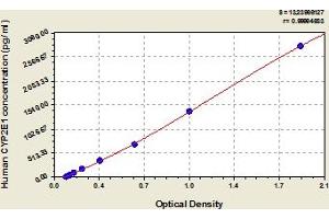 Typical Standard Curve (CYP2E1 ELISA Kit)