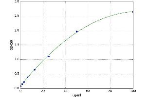 A typical standard curve