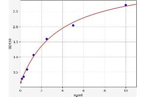 Typical standard curve (CPB1 ELISA Kit)