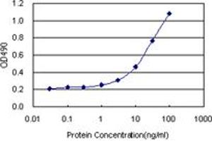 Sandwich ELISA detection sensitivity ranging from 1 ng/mL to 100 ng/mL. (ACY1 (Human) Matched Antibody Pair)