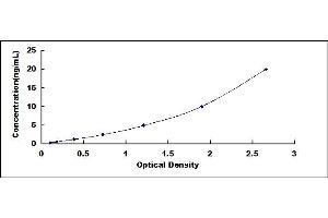 Typical standard curve (RPA1 ELISA Kit)