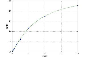 A typical standard curve (CD81 ELISA Kit)