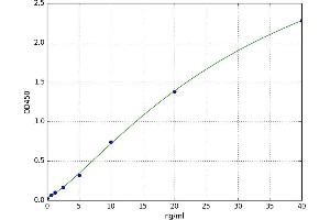 A typical standard curve