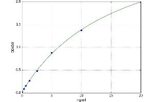 A typical standard curve
