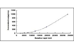 Typical standard curve