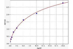 Typical standard curve (TLR7 ELISA Kit)