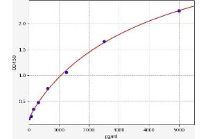 Typical standard curve (LMAN1 ELISA Kit)