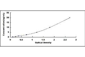 Typical standard curve (MBL2 ELISA Kit)