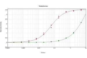 ELISA Results of Rabbit Anti-Sheep IgG F(c) Antibody (Min X Human Serum Proteins) tested against purified Sheep IgG F(c) Min Hu.