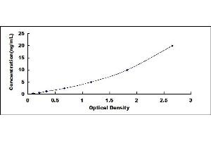 Typical standard curve (SOCS1 ELISA Kit)