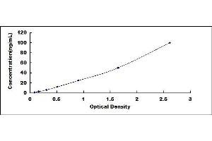 Typical standard curve (CD56 ELISA Kit)