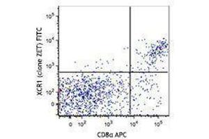 Flow Cytometry (FACS) image for anti-Chemokine (C Motif) Receptor 1 (XCR1) antibody (FITC) (ABIN2661443) (XCR1 antibody  (FITC))