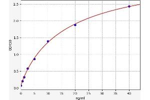 Typical standard curve