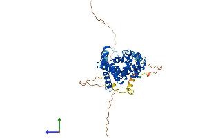 AlphaFold protein structure predicition of Mouse Recombinant Elmod3 Protein, UniprotID Q91YP6