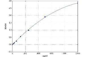 A typical standard curve
