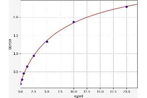 Typical standard curve (ARHGDIB ELISA Kit)