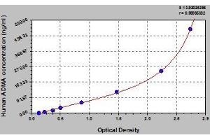 Typical standard curve (ADMA ELISA Kit)