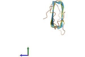 AlphaFold protein structure predicition of Human Recombinant KRTAP4-3 Protein, UniprotID Q9BYR4 (KRTAP4-3 Protein (AA 1-195) (His tag))