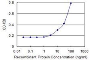 Detection limit for recombinant GST tagged UNC5CL is 1 ng/ml as a capture antibody. (UNC5CL antibody  (AA 1-518))