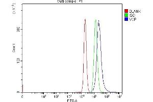 Flow Cytometry analysis of EL-4 cells using anti-VCP antibody (ABIN7599605). (VCP antibody  (AA 10-512))