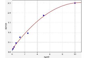 Typical standard curve (ATG12 ELISA Kit)