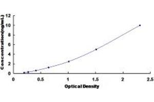 Typical standard curve (Cdc25 ELISA Kit)