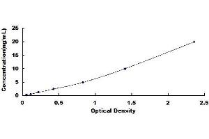 Typical standard curve (LUM ELISA Kit)