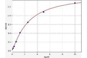 Typical standard curve (UGT1A6 ELISA Kit)