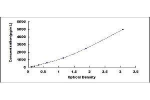 Typical standard curve (NT-ProBNP ELISA Kit)