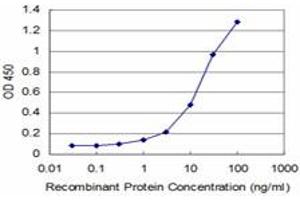 Detection limit for recombinant GST tagged TLR7 is approximately 0. (TLR7 antibody  (AA 27-126))