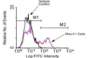 Flow Cytometry (FACS) image for anti-Integrin alpha M (ITGAM) antibody (ABIN370850) (CD11b antibody)