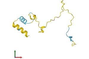 AlphaFold protein structure predicition of Human Recombinant SPATA45 Protein, UniprotID Q537H7