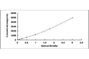 Typical standard curve (MUC5AC ELISA Kit)