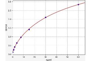 Typical standard curve (HSPE1 ELISA Kit)