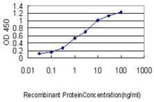 Detection limit for recombinant GST tagged C22orf18 is approximately 0. (CENPM antibody  (AA 1-180))