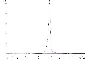 The purity of Mouse EPHA4 is greater than 95 % as determined by SEC-HPLC. (EPH Receptor A4 Protein (EPHA4) (AA 20-547) (His tag))