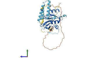 AlphaFold protein structure predicition of Human Recombinant AAGAB Protein, UniprotID Q6PD74