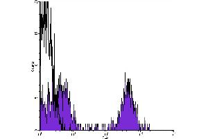 Flow Cytometry (FACS) image for Streptavidin protein (PE) (ABIN2145458) (Streptavidin Protein (PE))