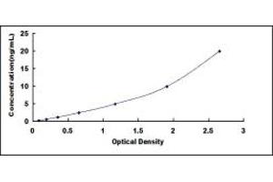 Typical standard curve (Progesterone Receptor ELISA Kit)