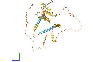 AlphaFold protein structure predicition of Human Recombinant NPIPB6 Protein, UniprotID E9PJ23 (NPIPB6 Protein (AA 1-425) (His tag))