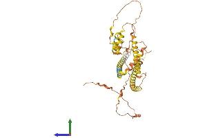 AlphaFold protein structure predicition of Human Recombinant NPIPA2 Protein, UniprotID E9PIF3 (NPIPA2 Protein (AA 1-369) (His tag))