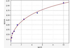 Typical standard curve (SLAMF1 ELISA Kit)