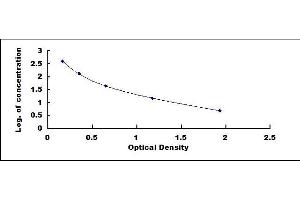 Typical standard curve (COL18A1 ELISA Kit)