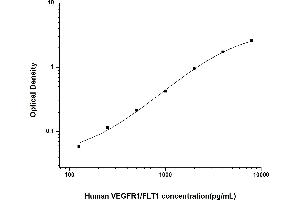 Typical standard curve (FLT1 ELISA Kit)