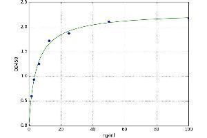 A typical standard curve (VLDLR ELISA Kit)