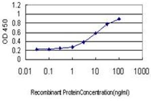 Detection limit for recombinant GST tagged SSBP3 is approximately 0. (SSBP3 antibody  (AA 1-102))
