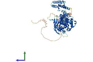 AlphaFold protein structure predicition of Mouse Recombinant Stat5b Protein, UniprotID P42232